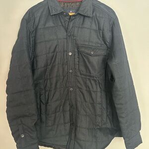 RAINFOREST Men's Navy Quilted Shirt Jacket